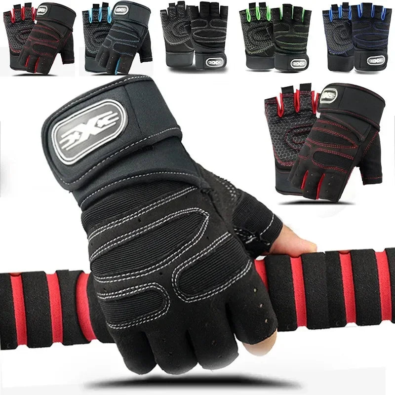 Luvas Fitness Half Finger Antiderrapantes – Proteção, Conforto e Performance em Cada Treino!