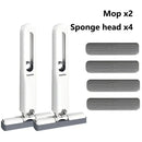 Poderoso squeeze mini mop dobrável esfregões de limpeza doméstica com esponja auto-espremendo esfregões de lavagem de chão mesa janela ferramentas de limpeza de carro