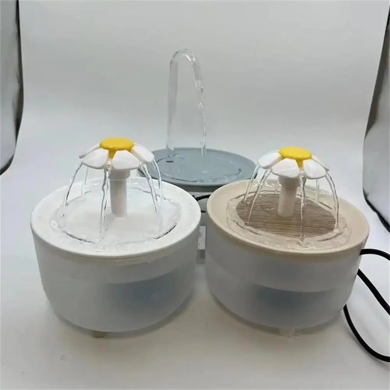 Fonte de Água Elétrica USB para Animais de Estimação, Recircular Tigela Filtrante, Filtro Automático, Bebedor Mudo, Dispensador de Água para Gatos, 1200ml