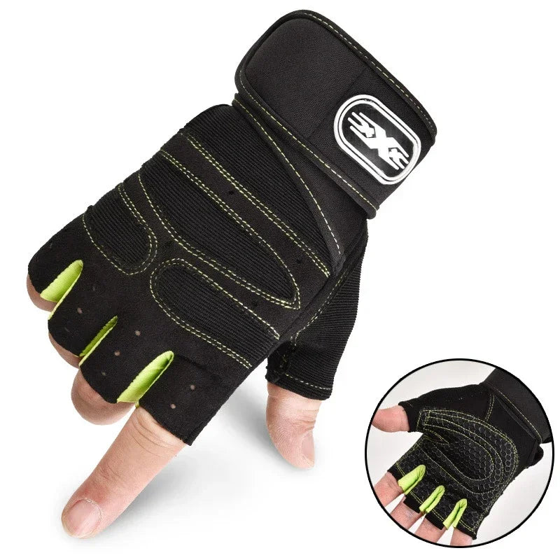 Luvas Fitness Half Finger Antiderrapantes – Proteção, Conforto e Performance em Cada Treino!